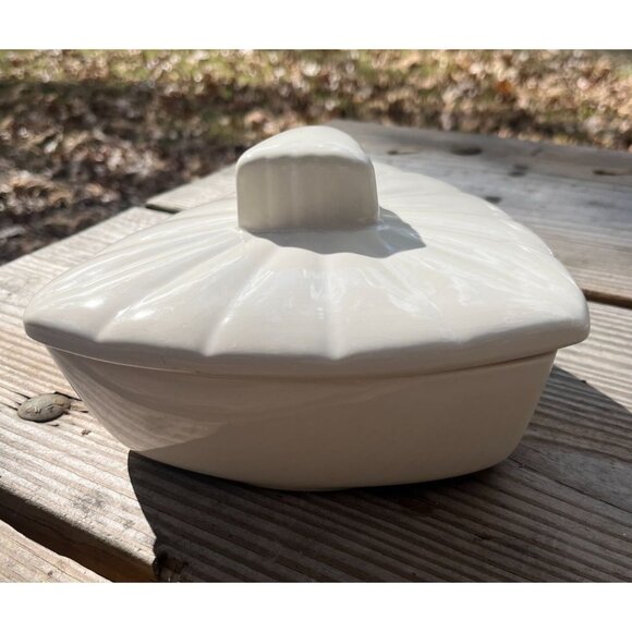 Mid-Century Modern Triangle Bowl With Lid California Pottery Atomic Style - Picture 1 of 11